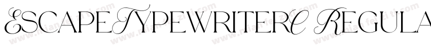 EscapeTypewriterC Regular字体转换